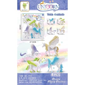 919 SET FIGURINE UNICORN 28x33cm, bax 120