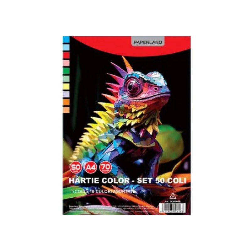 PP-HA-1-2 HARTIE COLOR 70GR 50COLI/SET