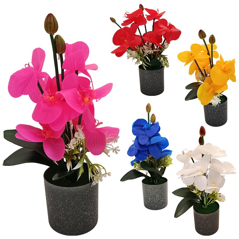 GRD307 PLANTA DECORATIVA ORHIDEE 35 CM