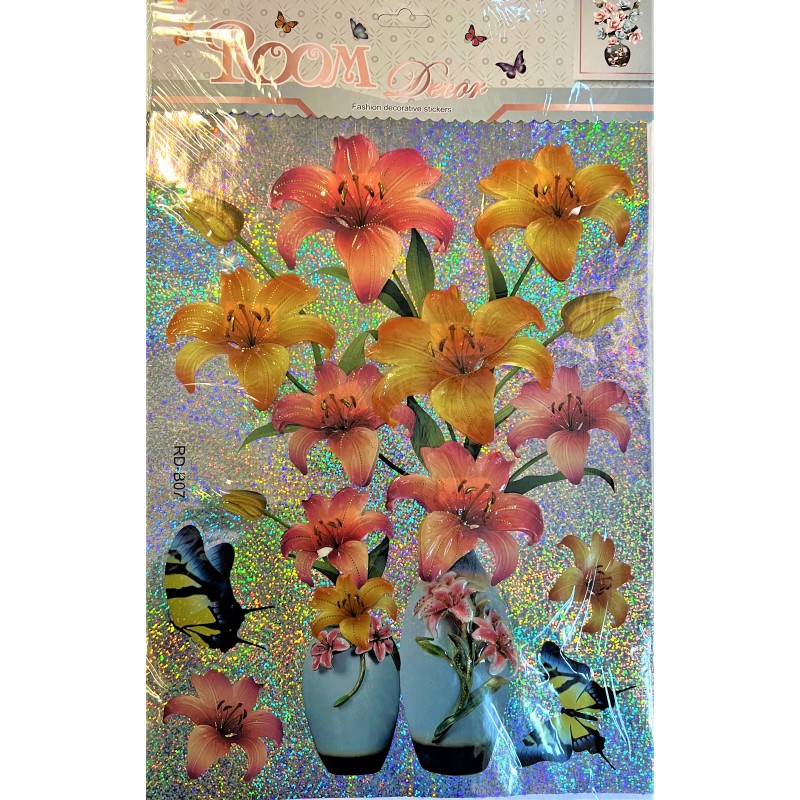 RD STICKER CU FLORI
