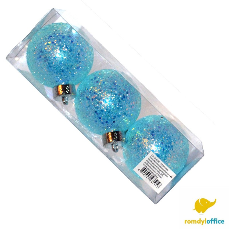 ST3140 GLOBURI BLUE 8CM 3/SET