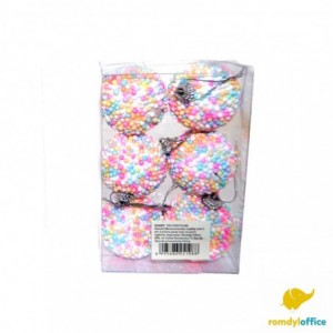 D24007 GLOBURI BLUE 5CM 6/SET CHRISTMAS