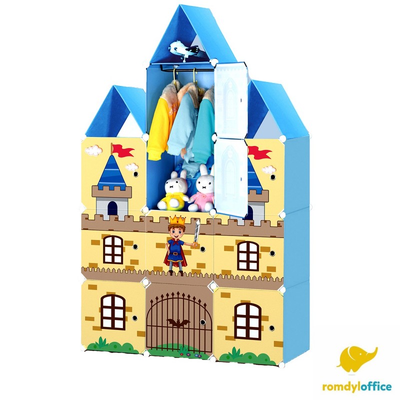 YDL7051 DULAP MODULAR 10 CUBURI CASTEL 110*37*164CM