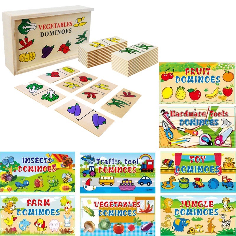 Joc domino din lemn